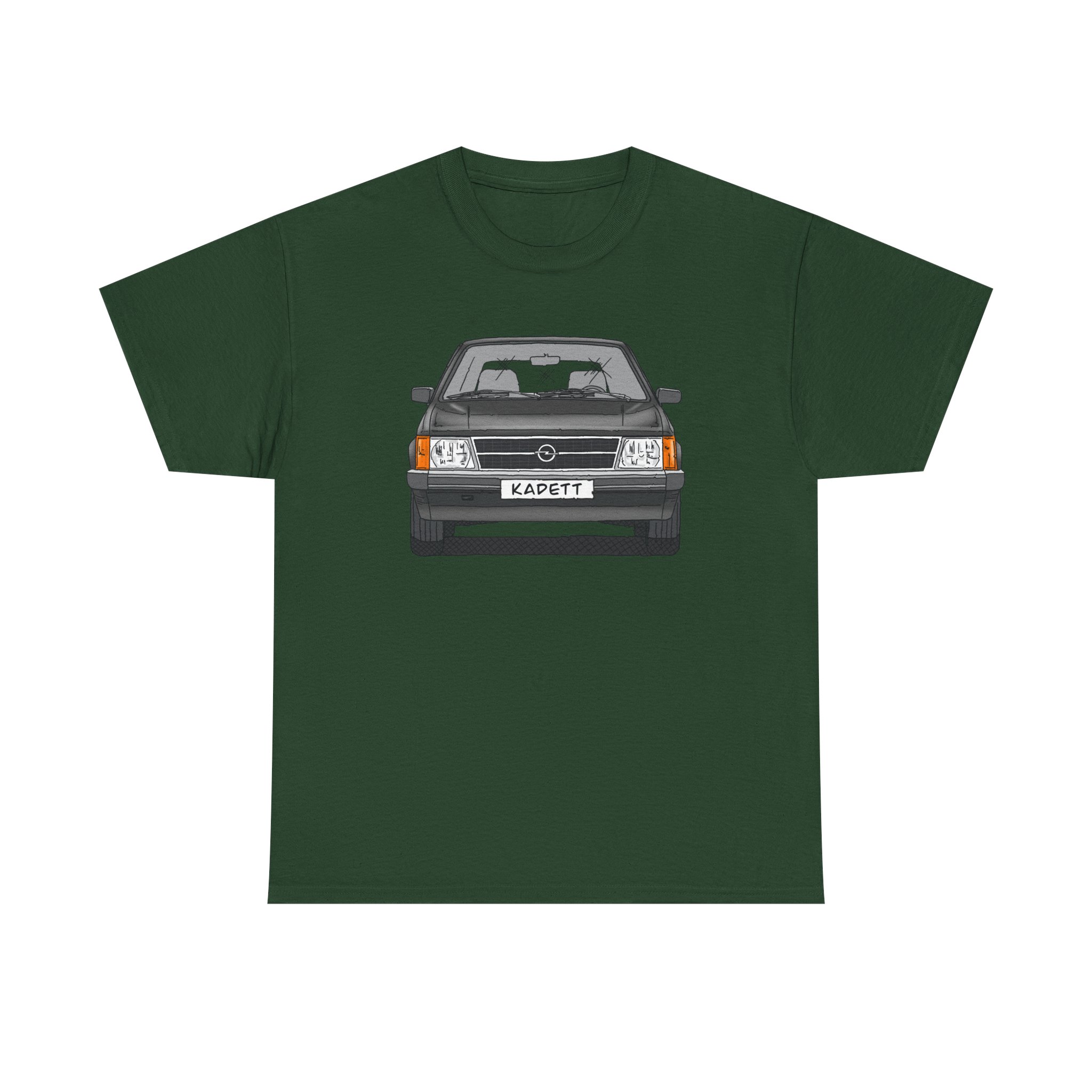 T-Shirt, Opel Kadett D, Strichzeichnung, Schwarz, mit Kennzeichen personalisierbar – Bild 57