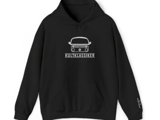 Streng limitiertes Hoodie, nur 50 Exemplare, VW Bus T2b, Bulli, Vorderseite und Ärmel edel bestickt