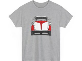 T-Shirt, Isetta, Strichzeichnung, Rot-Weiß, personalisierbar