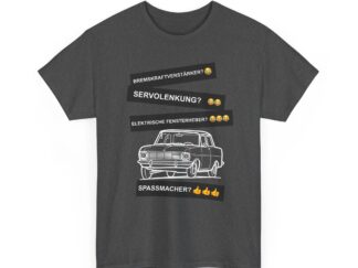 T-Shirt, Opel Kadett A, Weiß, Deutscher Text, Spaßmacher