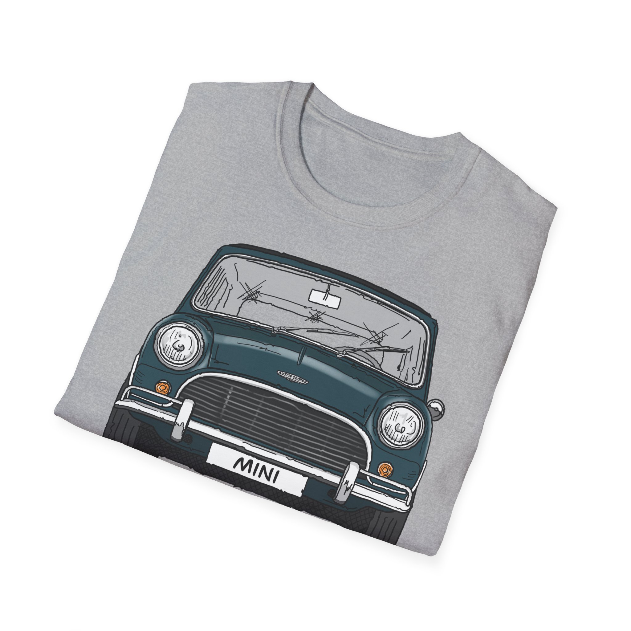 T-Shirt, Mini, Strichzeichnung, Grün, mit Kennzeichen personalisierbar – Bild 12