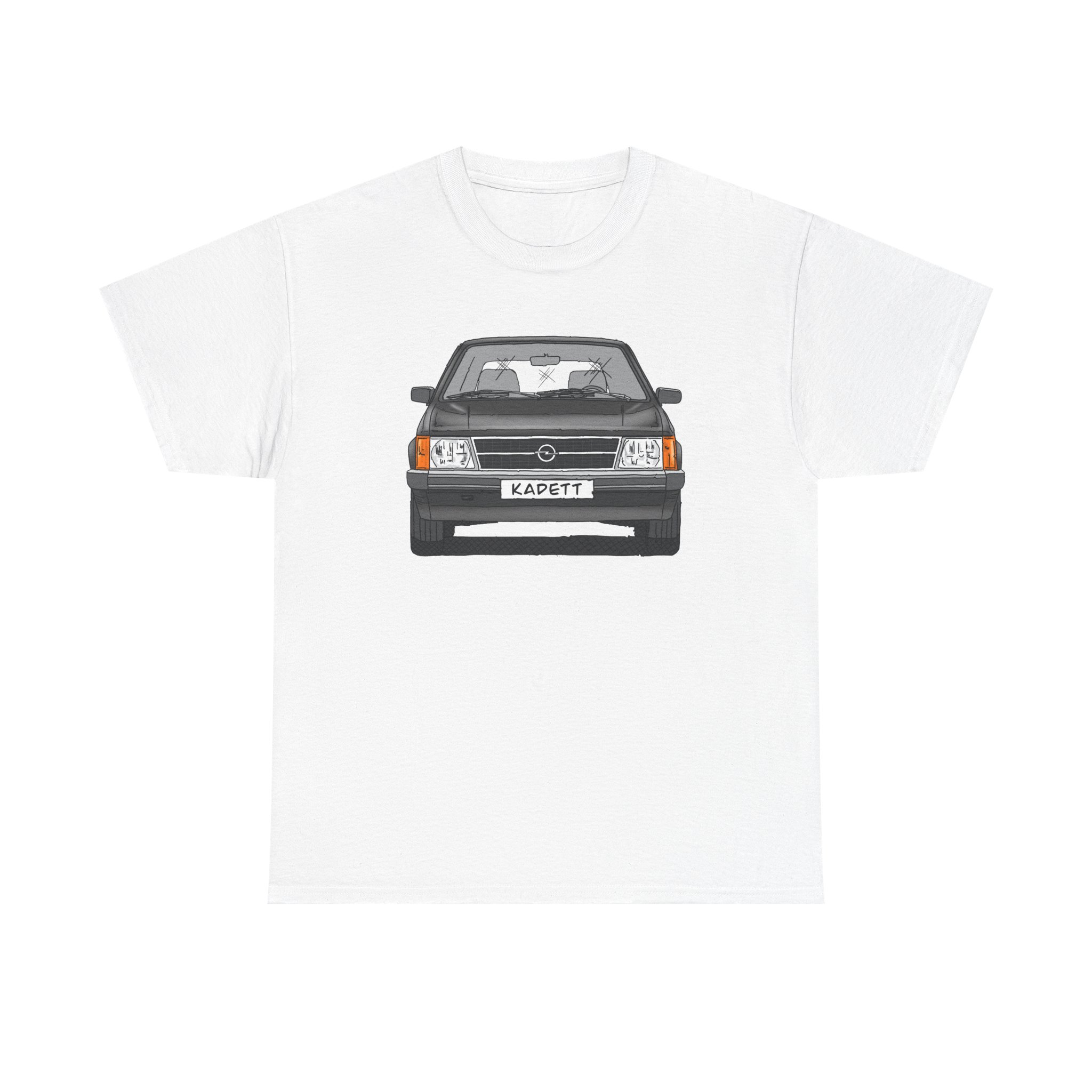 T-Shirt, Opel Kadett D, Strichzeichnung, Schwarz, mit Kennzeichen personalisierbar – Bild 49