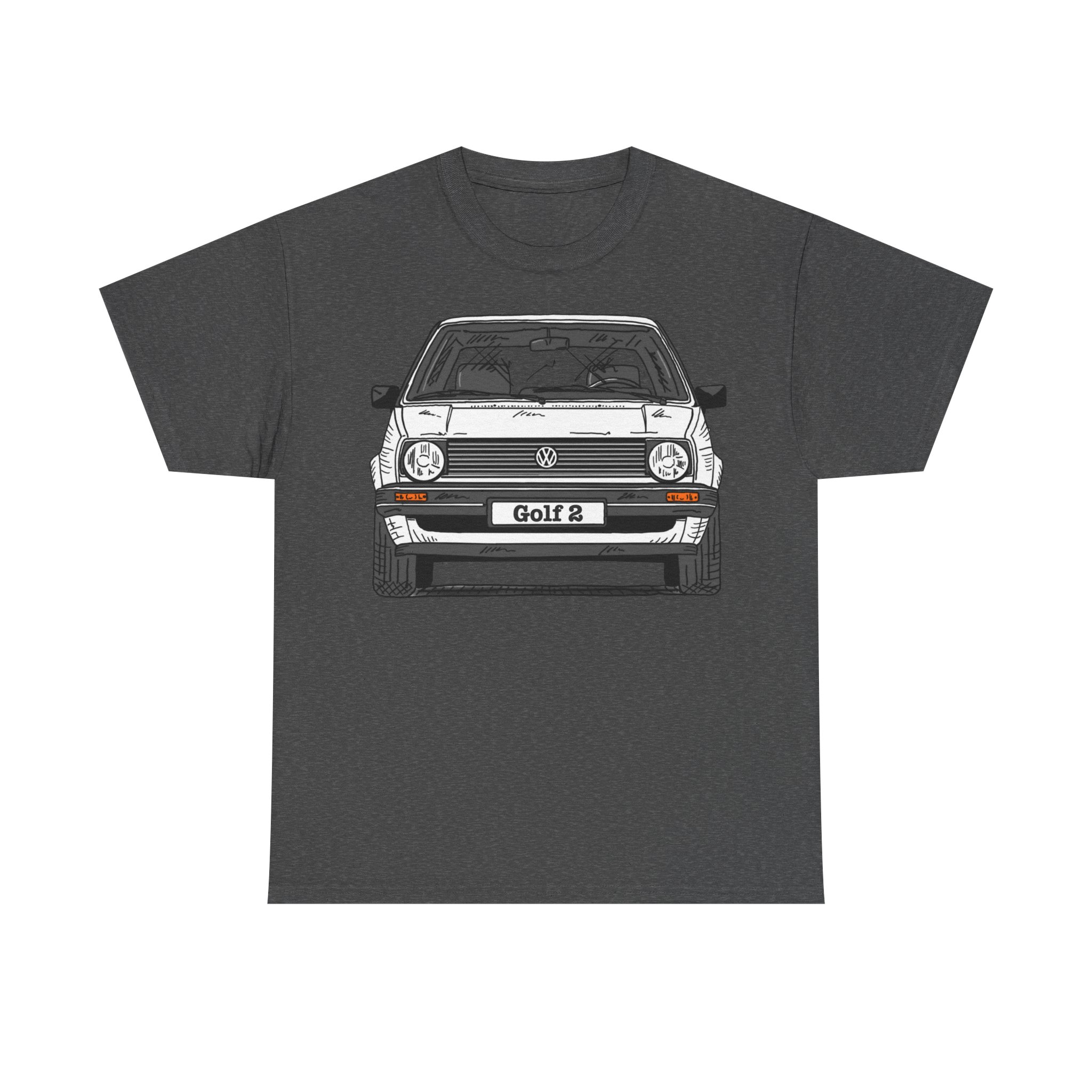T-Shirt, Golf 2, Strichzeichnung, Weiß, personalisierbar – Bild 25