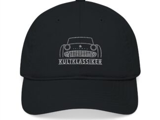 Cap, Stickerei, Triumph TR3A, TR3B, Weiße Schrift