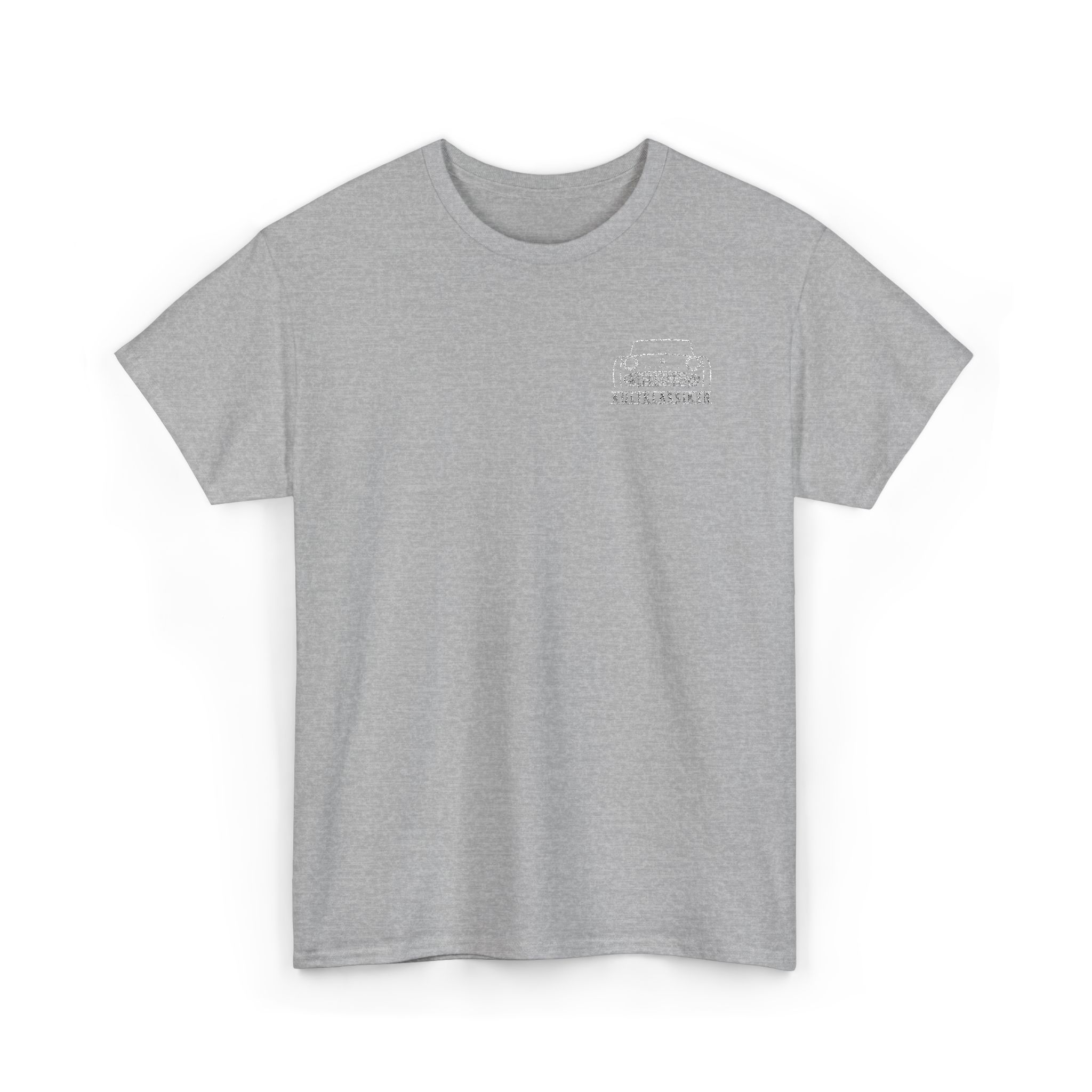 T-Shirt, Stickerei links, Triumph TR3A, TR3B, Text KULTKLASSIKER, Weiße Schrift – Bild 5