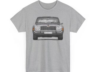 T-Shirt, Ford Taunus P5 17M, Strichzeichnung, Grau, eigenes Kennzeichen möglich