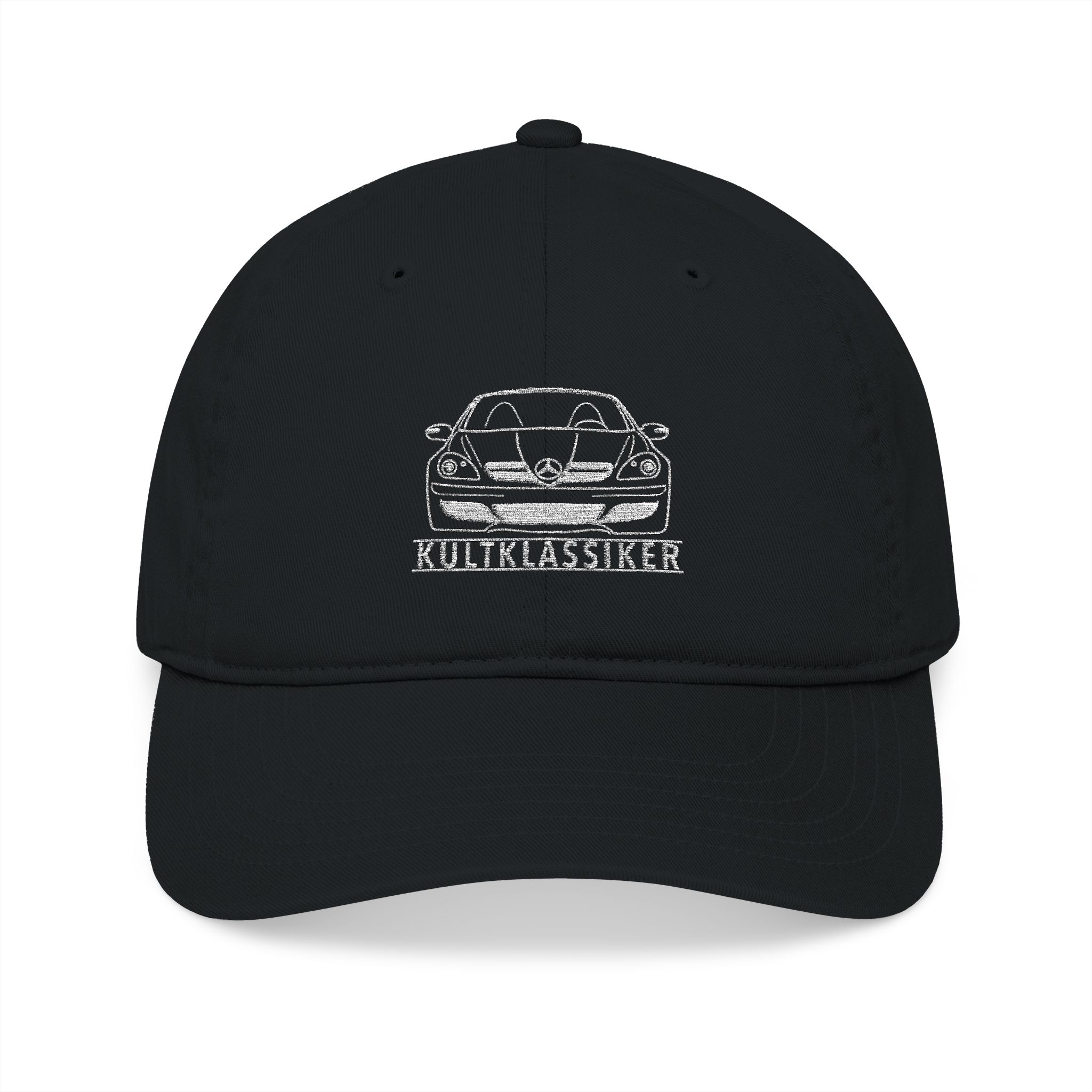 Cap, Stickerei, Mercedes SLK R171 Frontansicht, Weiße Schrift