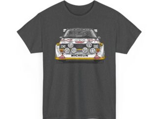 T-Shirt, Audi Sport Quattro S1, Strichzeichnung, beidseitig bedruckt