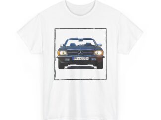 T-Shirt, Mercedes SL R107 - Vorder- und Rückseite bedruckt, PF WU 38H