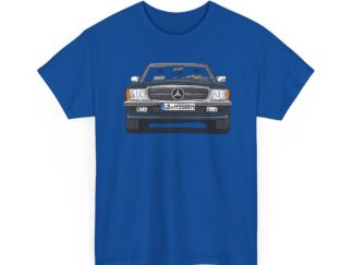 T-Shirt, Mercedes SL R107, Strichzeichnung, Blau Schwarz, LB H 5588H