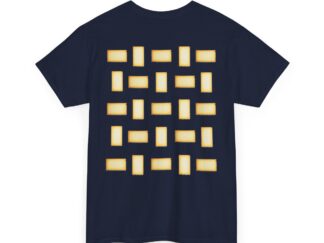 T-Shirt,  Symbole „Rechteck 2“, Rückendruck