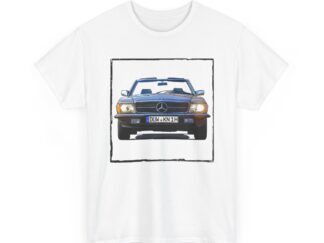 T-Shirt, Mercedes SL R107 - Vorder- und Rückseite bedruckt, DÜW KN 1H