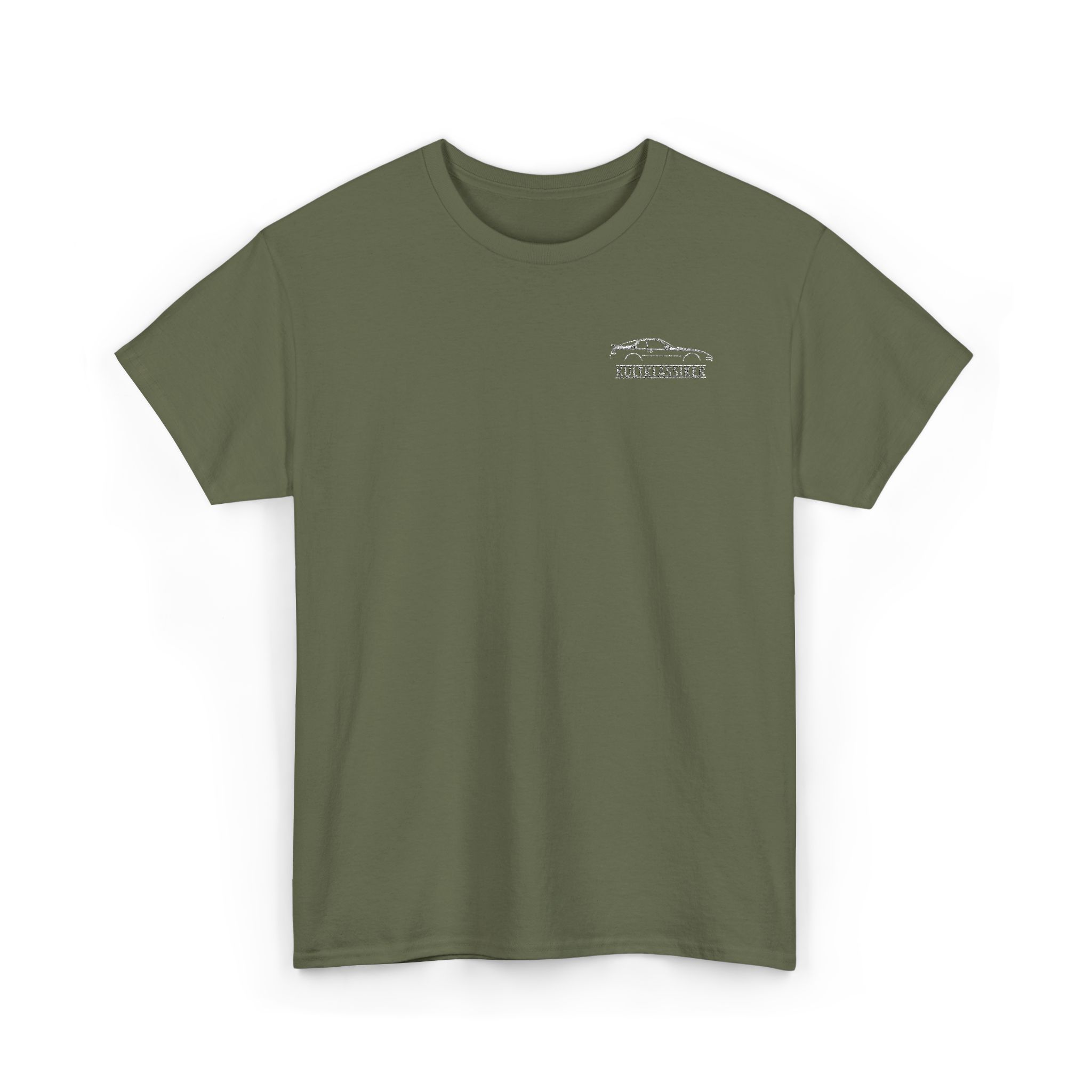 T-Shirt, Stickerei links, Porsche 968 Coupe, Text KULTKLASSIKER, Weiße Schrift – Bild 5