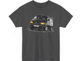 T-Shirt, VW Bus T4, Bulli, Kritzel-Kratzel-Auto, TA OLDY 7