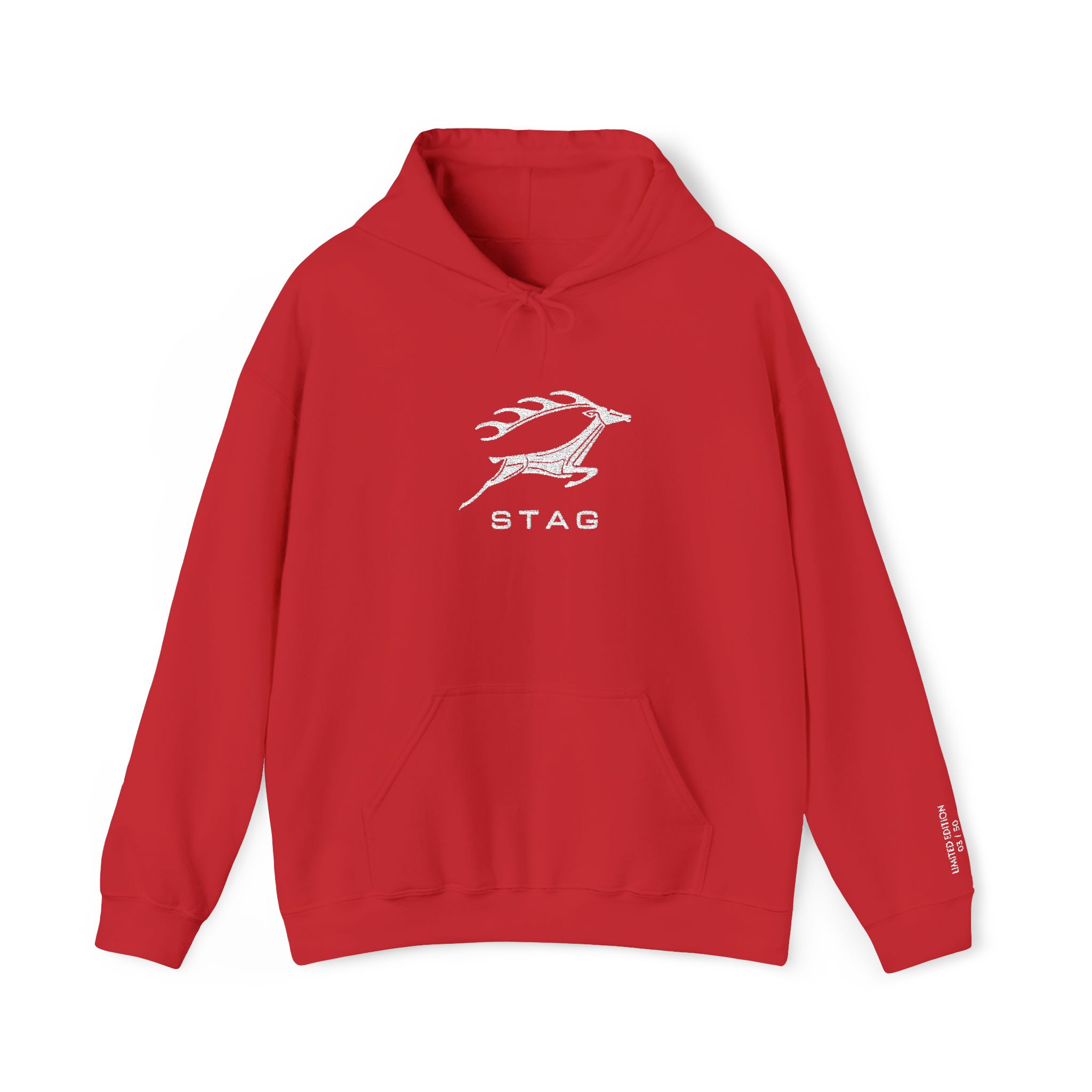 Streng limitiertes Hoodie, nur 50 Exemplare, Triumph Stag Emblem, Vorderseite und Ärmel edel bestickt – Bild 9
