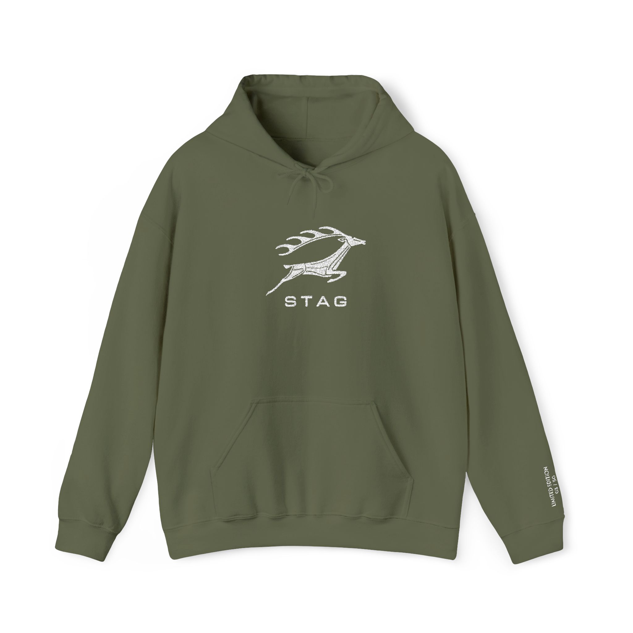 Streng limitiertes Hoodie, nur 50 Exemplare, Triumph Stag Emblem, Vorderseite und Ärmel edel bestickt – Bild 15
