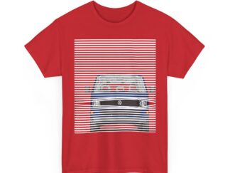 T-Shirt, VW T3, Bulli, VW Bus, Blau, Jalousie