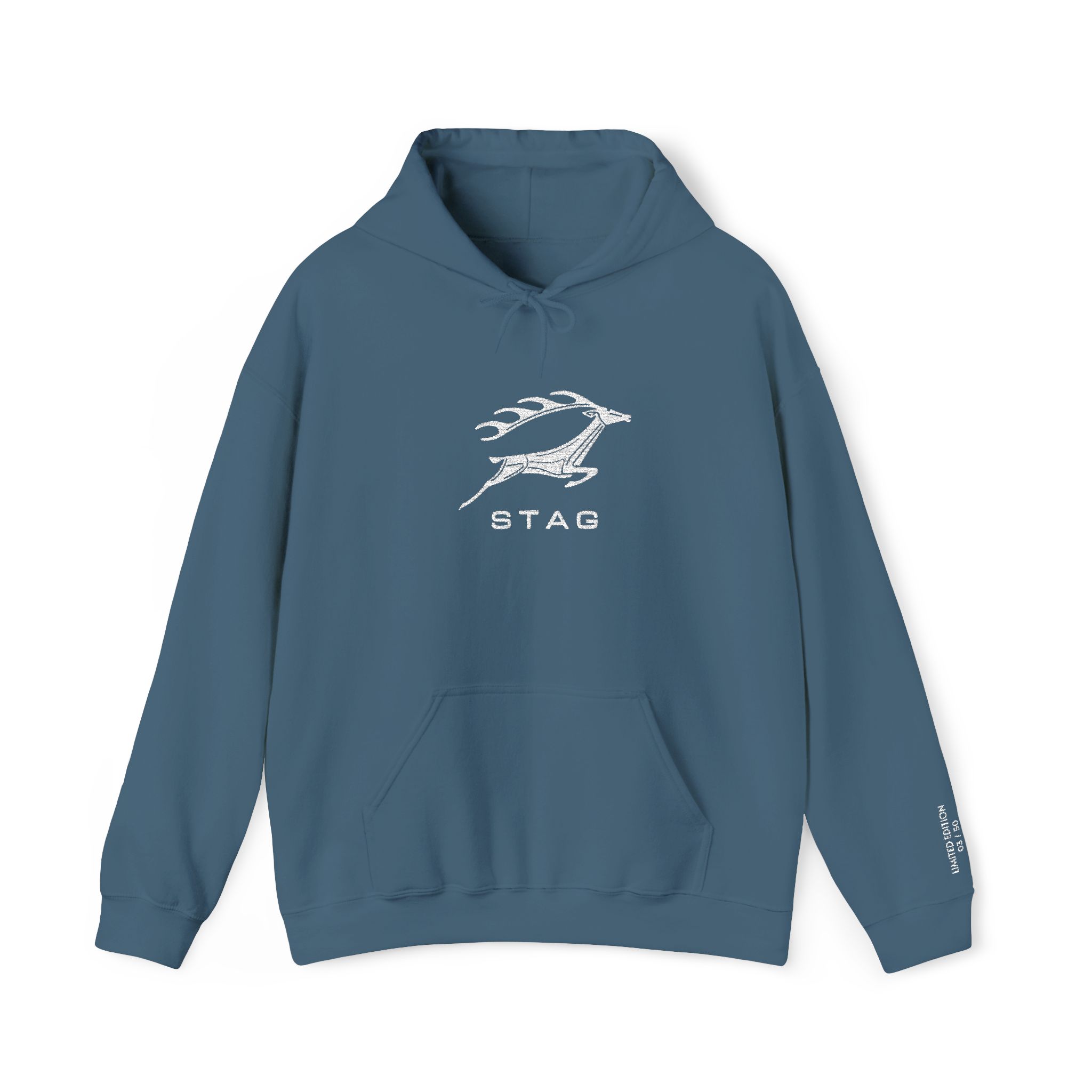 Streng limitiertes Hoodie, nur 50 Exemplare, Triumph Stag Emblem, Vorderseite und Ärmel edel bestickt – Bild 21