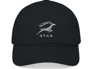 Cap, Stickerei, Triumph Stag Emblem, Weiße Schrift