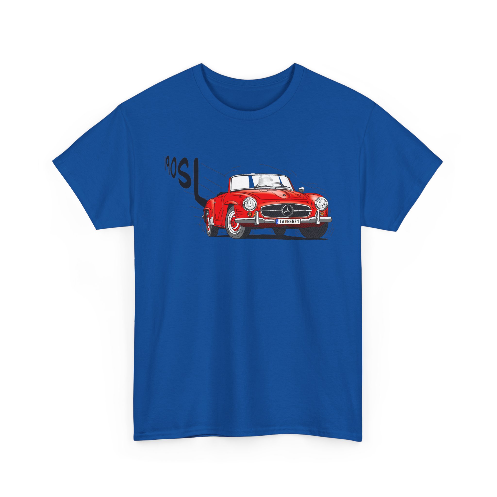 T-Shirt, Mercedes 190 SL, Strichzeichnung, Rot, TA BENZ 1 – Bild 7