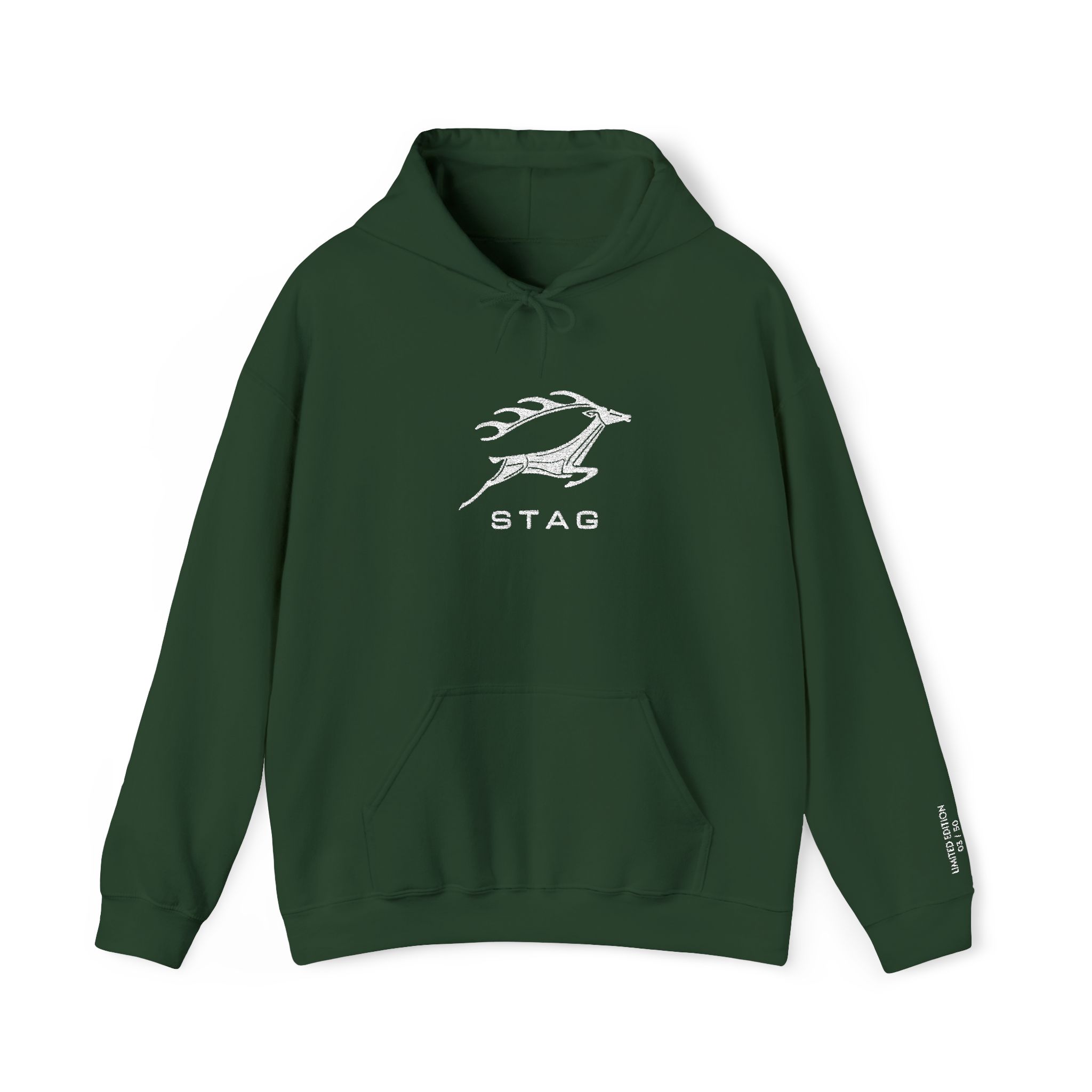 Streng limitiertes Hoodie, nur 50 Exemplare, Triumph Stag Emblem, Vorderseite und Ärmel edel bestickt – Bild 13