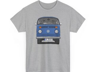 T-Shirt, VW T2, T2b, Bulli, VW Bus, Strichzeichnung, Blau, HP VW 87H