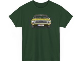 T-Shirt, Audi 100 C1, Strichzeichnung, Gelb, TA OLDY 7