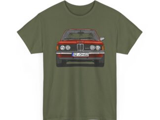 T-Shirt, BMW E21, 3er BMW, Strichzeichnung, Rot, GZ CH 602