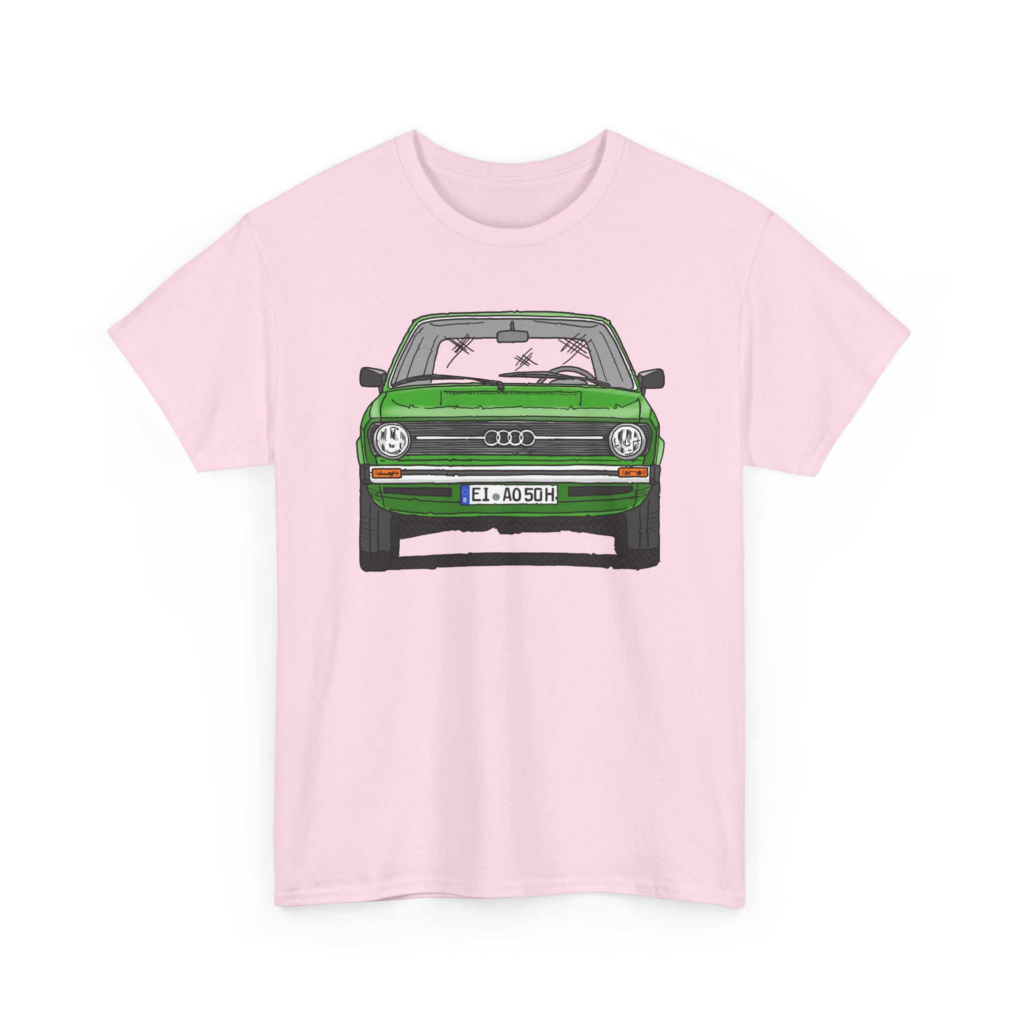 T-Shirt, Audi 50, Strichzeichnung, Cliffgrün, EI AO 50 H – Bild 10